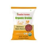 Daulat Farms Organic Red Rajma (Kidney Beans) 1 Kg | INDIA & USDA Organic Certified